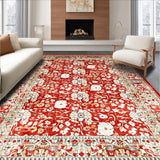 Vibrant Khaki Tiled(Red)