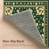 Vintage Floral Tapestry Area(Green)