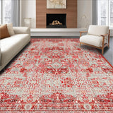 Striking Round Geometric Arrangement(Red)
