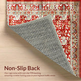 Vibrant Khaki Tiled(Red)