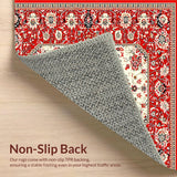 Luxurious Distressed Lattice Style(Red)