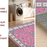 Rustic Beige Floral Harmony(Pink)