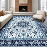 Modern Abstract Faux Wool Area for Hallway(White)