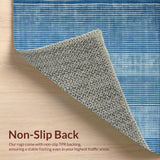Trendy Distressed Blue Tiled Look(Blue)