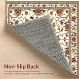 Light Brown Floral Area(Beige)