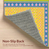 Whimsical Multicolored Lattice Design(Yellow)