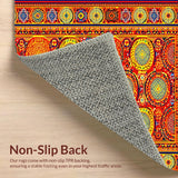 Eclectic Shaggy Geometric Style(Red)