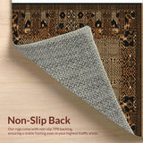 Contemporary Animal Print Area Non Shedding(Yellow)