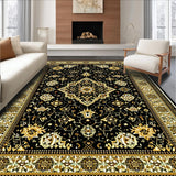 Elegant Floral Medallion Motif(Black)