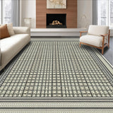 Modern Abstract with Black and Ivory Accents(Gray)