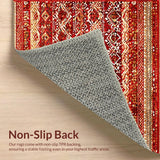 Rich Toned Vintage Medallion Style(Red)