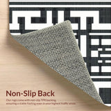 Area Black & White Contemporary Design(Black)