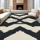 Sophisticated Black and Beige Tiling(Black)