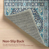 Chic Grey Toned Medallion Design(Blue)