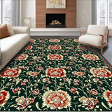 Deep Emerald Floral Elegance(Green)