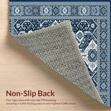 Scandinavian Boho Geometric Area(Blue)