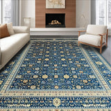 Rustic Distressed Trellis Design(Blue)