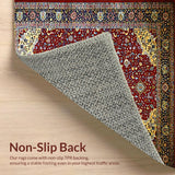 Cozy Cream and Red Tiled Motif(Red)