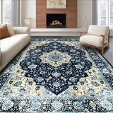 Luxurious Colorful Distressed Motif(Blue)