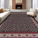 Eclectic Multicolor Floral Geometry(Black)
