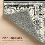 Abstract Rustic Tiled Design(Black)
