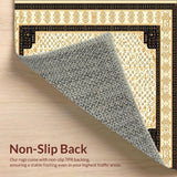 Art Deco Runner Beige/Dark Brown(Beige)