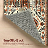 Boho Chic Area Abstract Geometric Accent for Entryways(Beige)