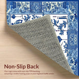 Charming Traditional Floral Trellis Style(Blue)
