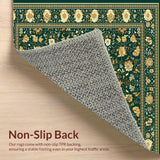 Vintage Floral Textured Elegance(Green)