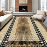Chic Contemporary Brown and White(Beige)