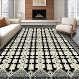 Modern Geometric Lattice Motif(Black)