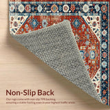 Elegant Distressed Medallion Design(Red)