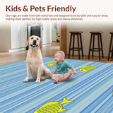Refreshing Oceanic Inspired Plush Mat(Blue)