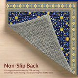 Luxurious Blue Tiled Motif(Blue)