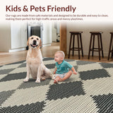 Charcoal Checkered Modern Entryway(Beige)