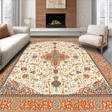 Boho Medallion Artistic Geometric Accent for Decor(Ivory)