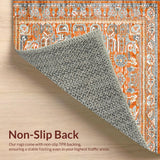 Modern Southwestern Area Paisley & Geometric Design(Orange)