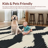 Sophisticated Black and Beige Tiling(Black)