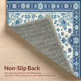 Elegant Ivory and Blue Motif(Beige)