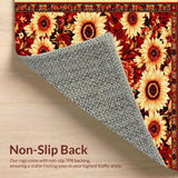Striking Handwoven Floral Elegance(Red)