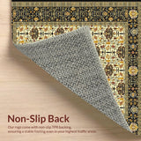 Elegant Abstract Floral Featuring Ornate Geometric(Beige)