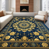 Cozy Multicolor Geometric Arrangement(Blue)
