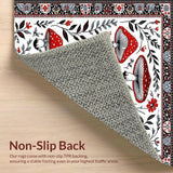 Cozy Textured Floral Elements(Red)
