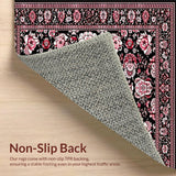 Elegant Black Floral Motif(Black)