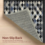 Minimalist Geometric Black and White Motif(Gray)