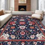 Vibrant Red Floral Harmony(Blue)