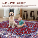 Sophisticated Lattice Floral Motif(Red)