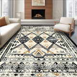 Abstract Rustic Tiled Design(Black)