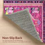 Chic Vivid Western Graphic Motif(Pink)