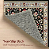 Elegant Monochrome Floral Motif(Black)